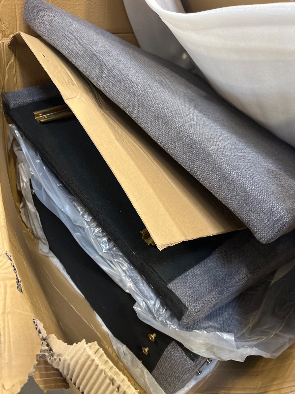 Photo 1 of HONBAY Convertible Sectional Sofa L-Shaped Couch, Dark Grey