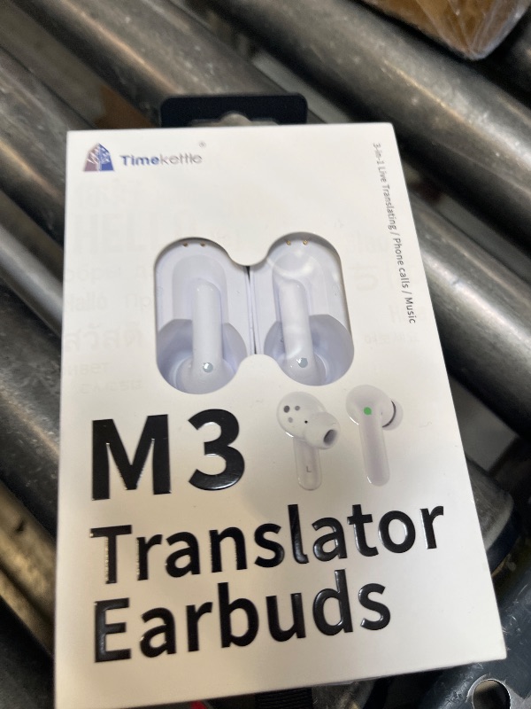 Photo 1 of Timekettle M3 3-in-1 Translator Earbuds with Real-Time Translation, White
