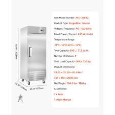 Photo 1 of vevor commercial freezer acd-23f82