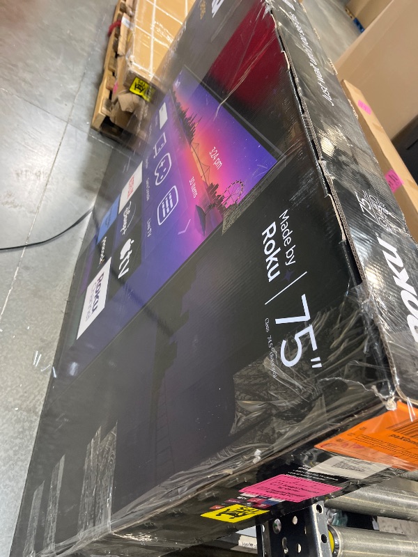 View 4 of Roku Smart TV – 75-Inch Pro Series 4K QLED RokuTV with Backlit Roku Voice Remote Pro, Dolby Vision IQ, 120Hz Refresh Rate – Live Local News, Sports, Gaming