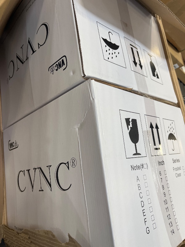 View 2 of CVNC Crystal Singing Bowl Frosted 432Hz Set (7-Piece, 6-12 Inch)
