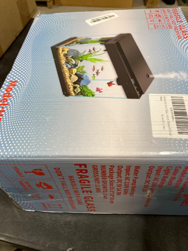 View 2 of Vehipa 2.4 Gallon Betta Fish Tank Starter Kit