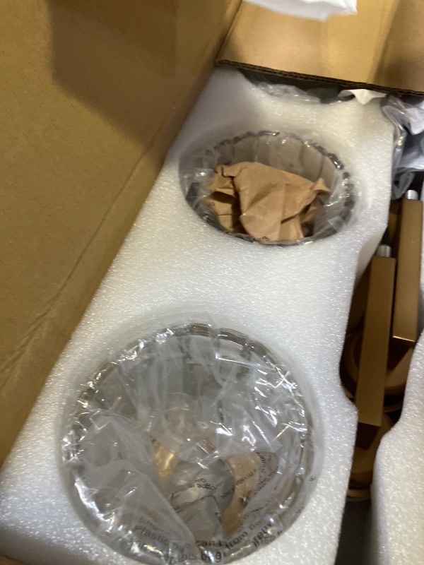 View 3 of maesta 3-Light Gold Crystal Glass Vanity Light