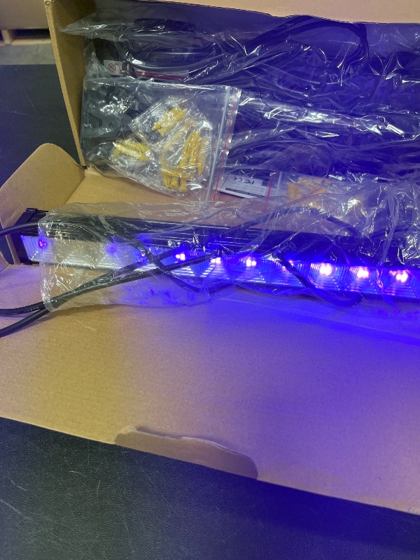 Photo 1 of 8 Pack 40W LED Black Light Bar, Black Lights with Switch+6ft Cord