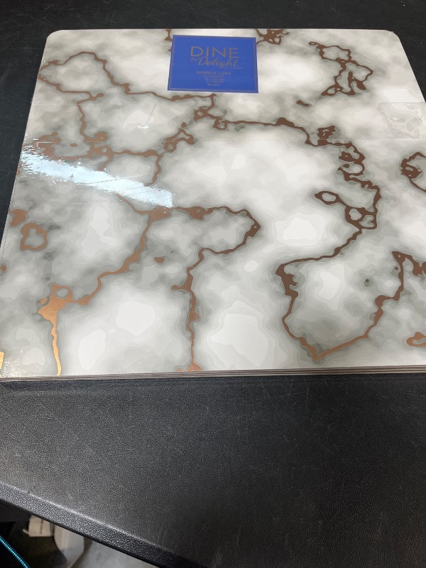 Photo 1 of Dainty Home Marble Square Cork Placemats