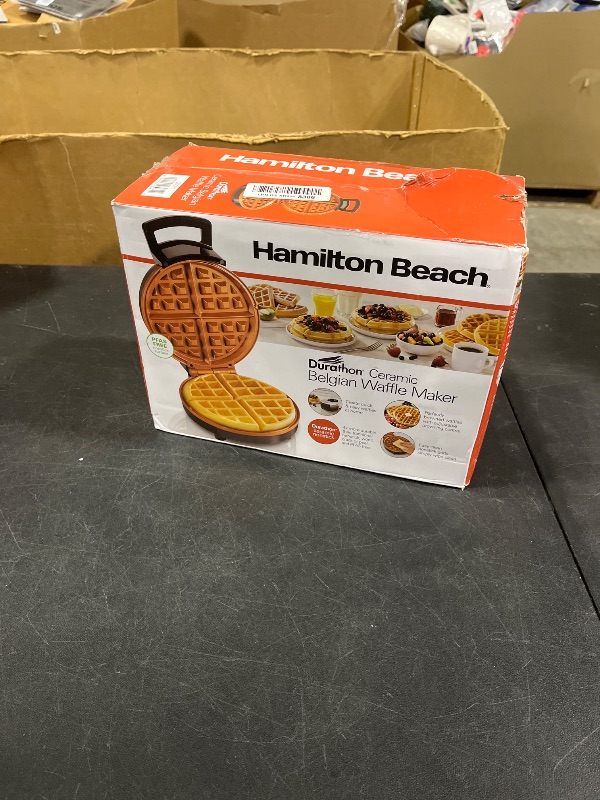 View 2 of Hamilton Beach Belgian Waffle Maker - Stainless Steel