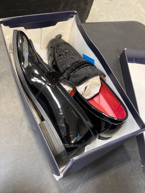 View 3 of Bruno Marc Men's Velvet Tuxedo Loafers