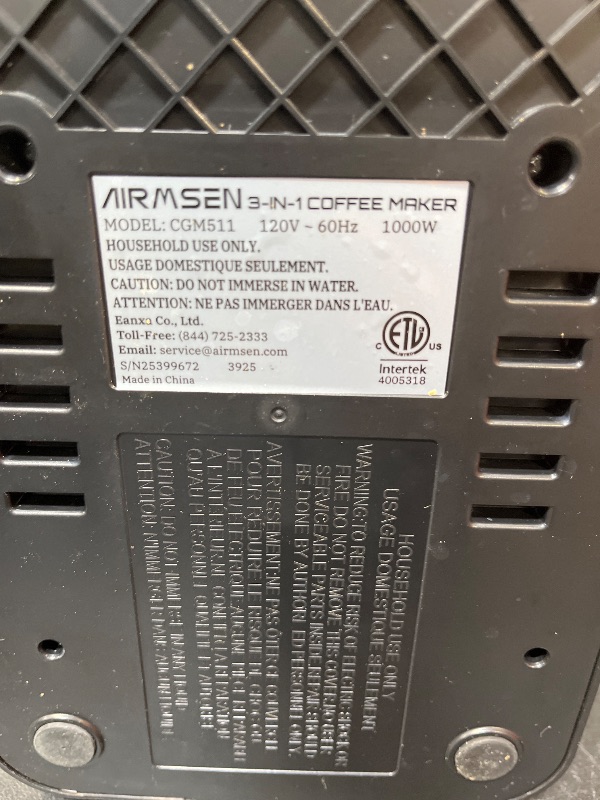 View 7 of AIRMSEN Grind & Brew Coffee Maker with Grinder