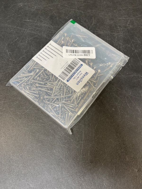 Photo 1 of Wensilon #8 x 1" Stainless Steel Wood Screws (252 pcs)
