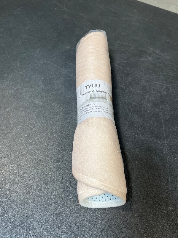 View 2 of TYUU Bathroom Rug Non Slip Washable Beige 16"x24"
