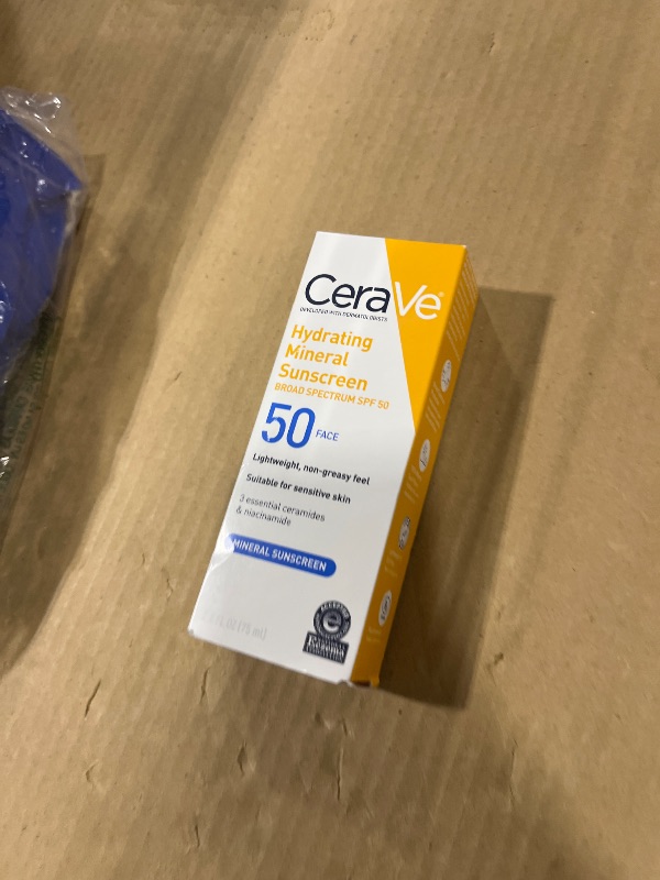 View 2 of CeraVe Hydrating Mineral Sunscreen SPF 50 Face Sunscreen, Travel Size 2.5oz