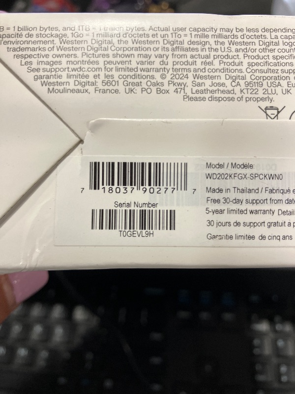 Photo 1 of Western Digital 20TB WD Red Pro NAS Internal Hard Drive