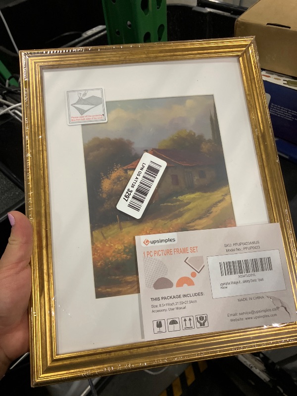 Photo 1 of upsimples 8.5x11 Picture Frame, Gold