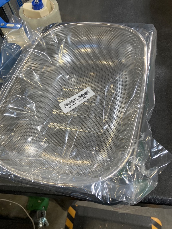 Photo 1 of Over the Sink Colander - Strainers and Colanders - Sink Strainer Basket - Expandable Fine Mesh Strainer with Rubber Grip for Veggie, Fruits, Pasta, Home Kitchen Essentials (9.5W x 13.4-21.3L x 3.3H)