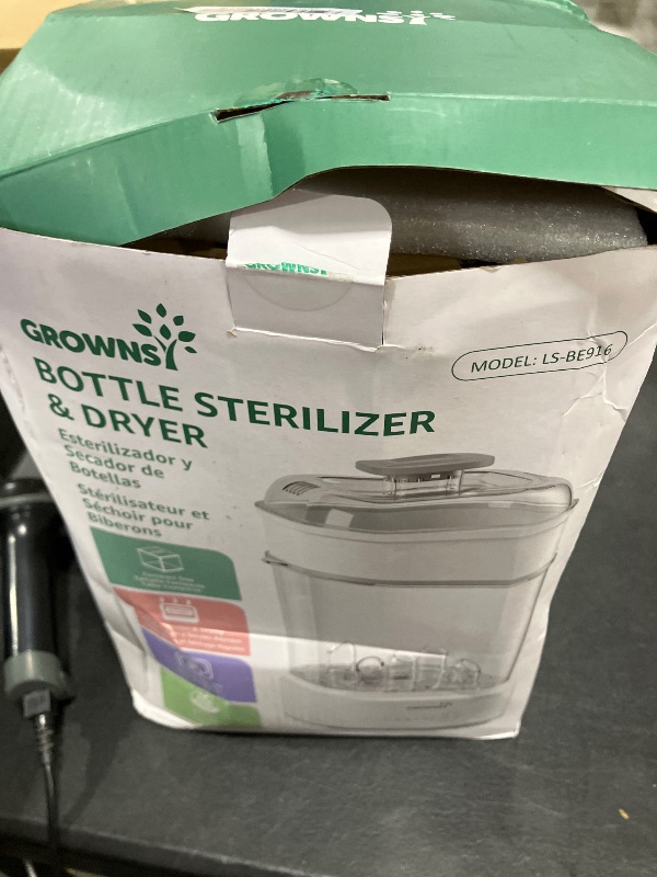 View 2 of Grownsy Compact Baby Bottle Sterilizer and Dryer with Fast Sanitization