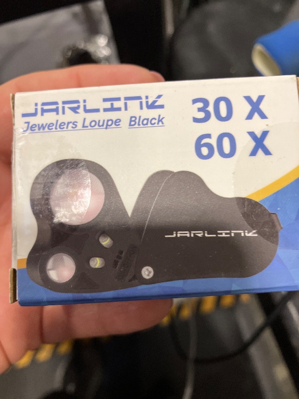 View 2 of JARLINK 30X 60X Illuminated Jewelers Loupe Magnifier