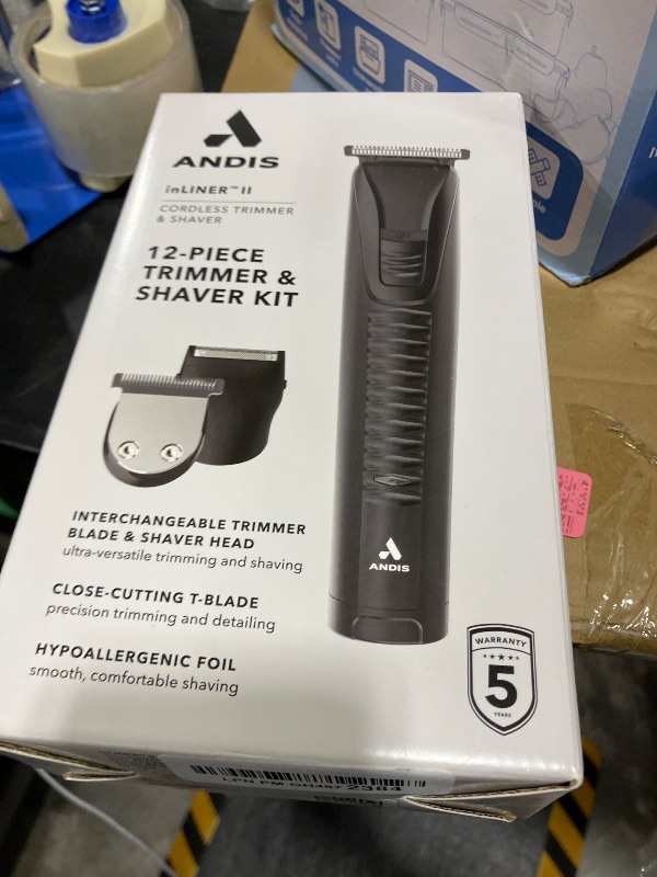 Photo 1 of Andis 563070 inLINER All-in-One Cordless Beard & Hair Trimmer, 12-Pc