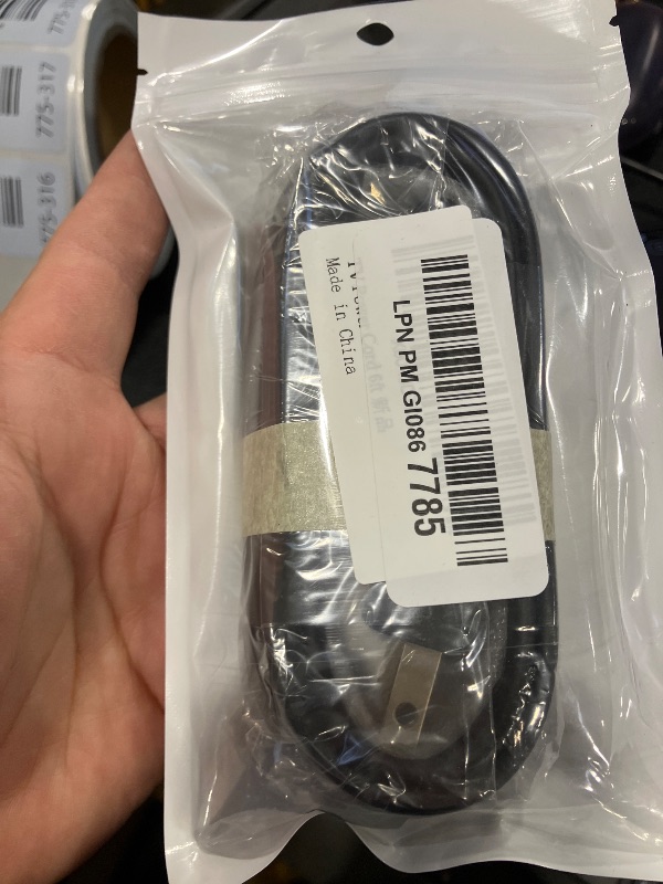 View 2 of ALYYSBG Mac Mini & Apple TV Power Cord - 6ft Black