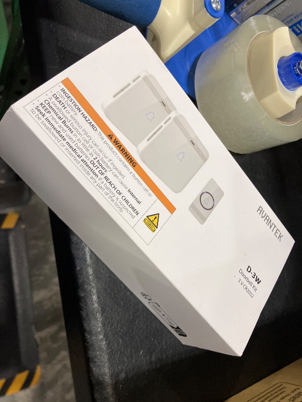 Photo 1 of AVANTEK Wireless Doorbell Kit, 1300 ft Range, White