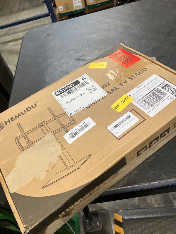 View 2 of Hemudu Universal Swivel TV Stand for 32"-65" TVs