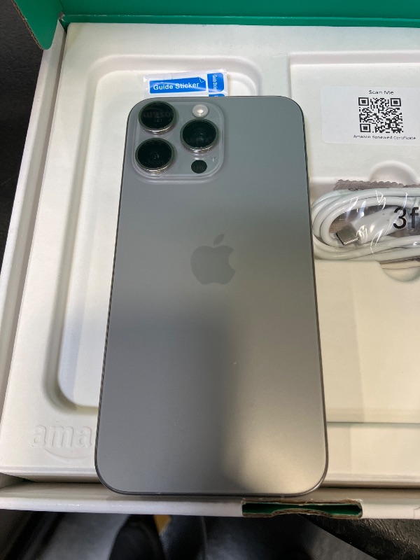 View 3 of Apple iPhone 15 Pro Max 256GB Natural Titanium