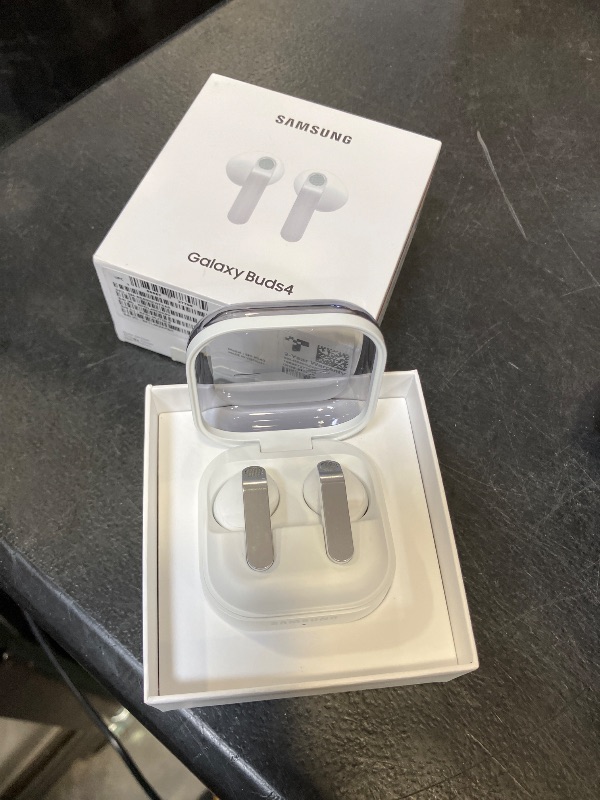 Photo 1 of Samsung Galaxy Buds 4 (2026) AI True Wireless Bluetooth Earbuds, White