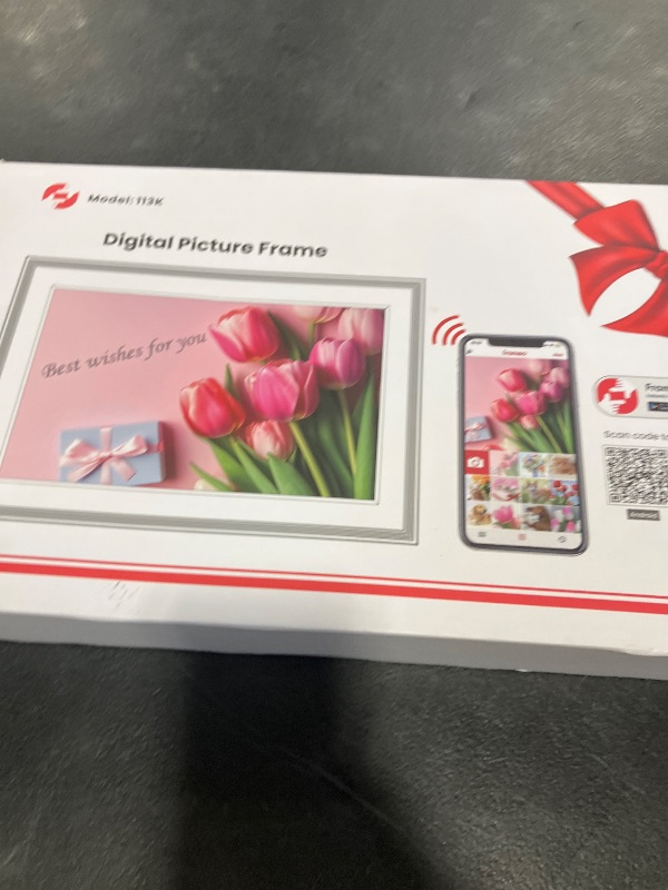 View 2 of BIGASUO 10.1" WiFi Digital Picture Frame