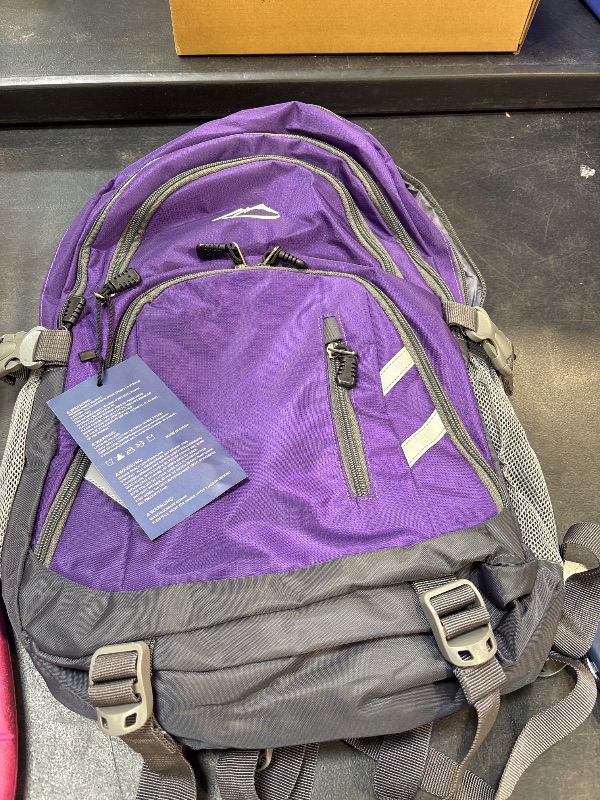 View 2 of ProEtrade Backpack Bookbag for College Laptop Travel, Fit Laptop Up to 15.6 inch with USB Charging Port Multi Compartment Anti theft, Gift for Women Men (Purple)
