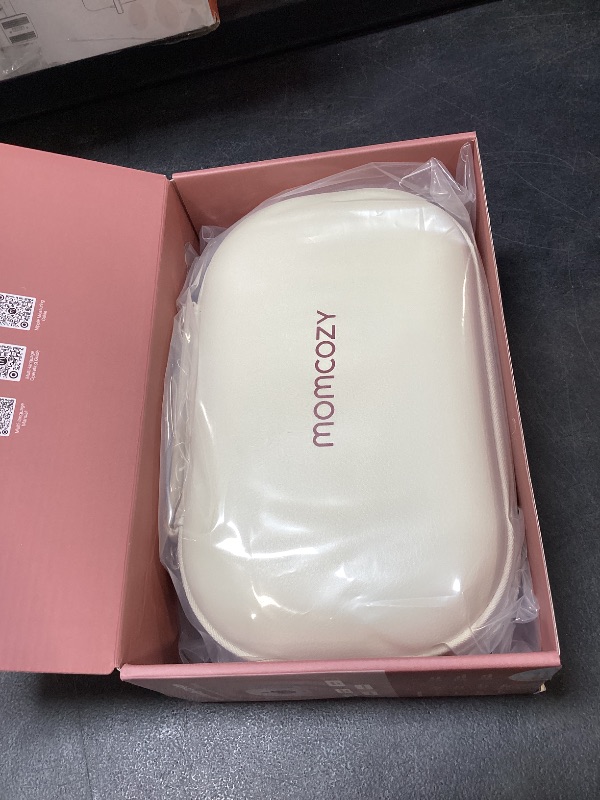 View 2 of Momcozy M5 Smart APP Controlled Wearable Breast Pump, 2-Pack Cozy Red
