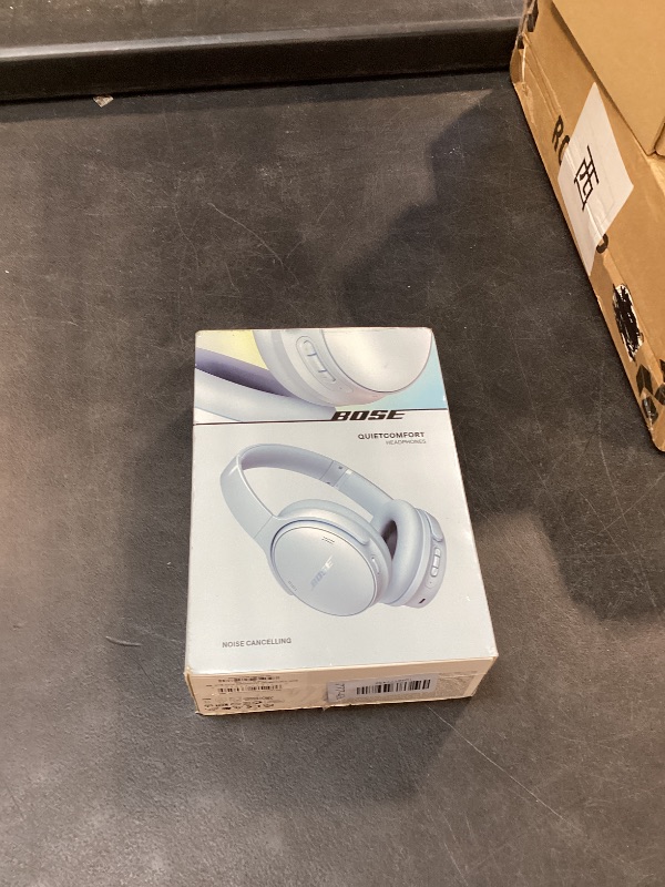 View 2 of Bose QuietComfort Headphones - Wireless Bluetooth Headphones, Active Over Ear Noise Cancelling and Mic, USB-C Charging, Deep Bass, Up to 24 Hours of Playtime, Ice Blue - Limited Edition Color