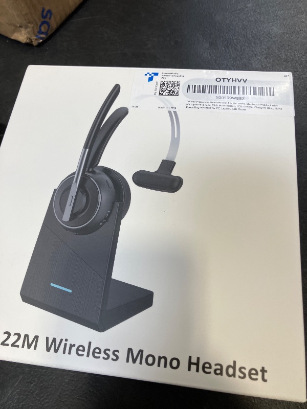 View 2 of OTYHVV Wireless Bluetooth Headset with Noise Cancellation and Mic
