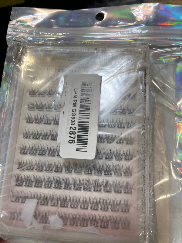 View 2 of Tecxin Self Adhesive Lash Clusters False Eyelashes