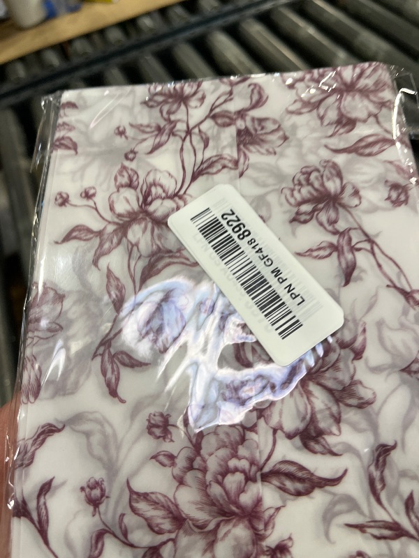 View 2 of UNIQOOO Burgundy Floral Vellum Jackets for 5x7 Invitations