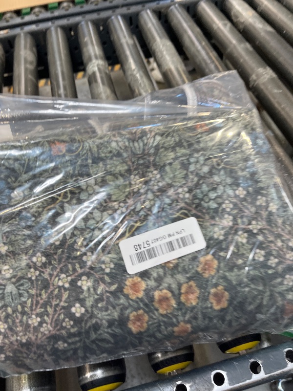 View 2 of Restydon 2'x8' Runner Rug - Dark Green Floral