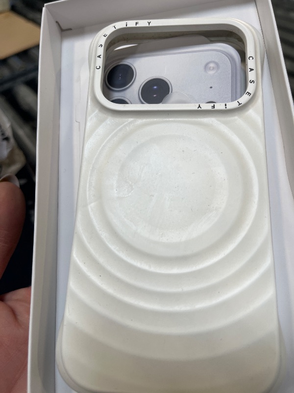 View 2 of CASETiFY Ripple Case for iPhone 17 Pro - White