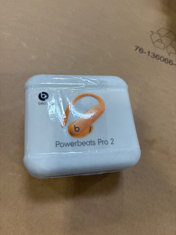 View 4 of Beats Powerbeats Pro 2 - Wireless Noise Cancelling Workout Earbuds with Secure- Fit Earhooks, Up to 45-Hour Battery with Charging Case, Sweat & Water Resistant, Heart Rate Monitoring - Electric Orange