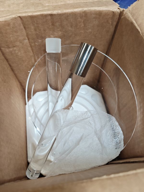 View 2 of VEVOR Acrylic Round End Table - 10"D x 21.3"H
