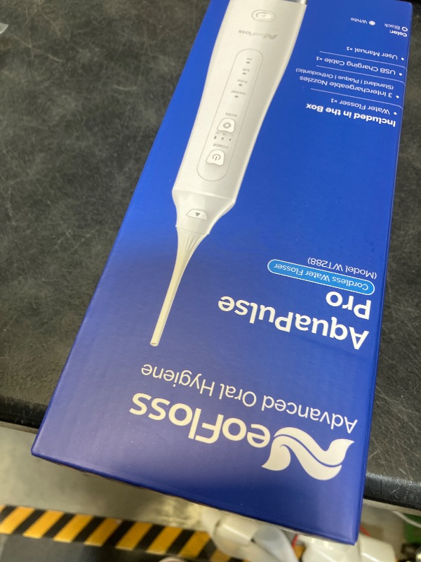View 2 of NEOFLOSS AquaPulse Pro Water Dental Flosser Pick, White
