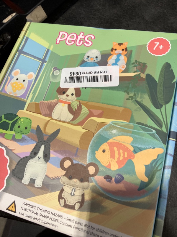 View 2 of Craftorama Sewing Kit for Kids - Felt Animals Craft Set