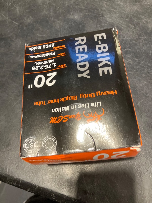 View 2 of YunSCM Heavy Duty Bike Inner Tube 20"x1.75-2.25