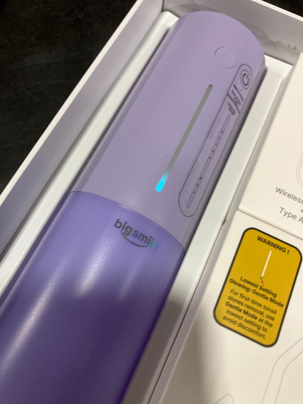 View 4 of Water Flosser Safe Tonsil Stone Remover Prevent Bad Breath, Purple