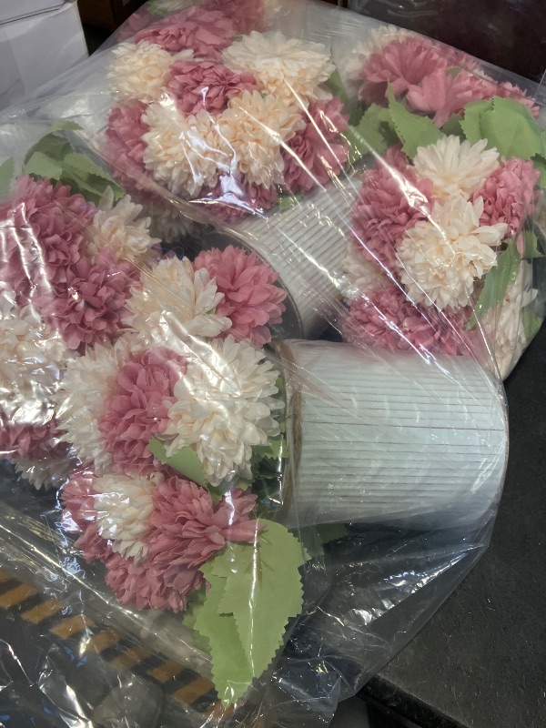 View 2 of SEKNHOP 6 Set Flower Table Centerpieces - Dusty Pink & Champagne