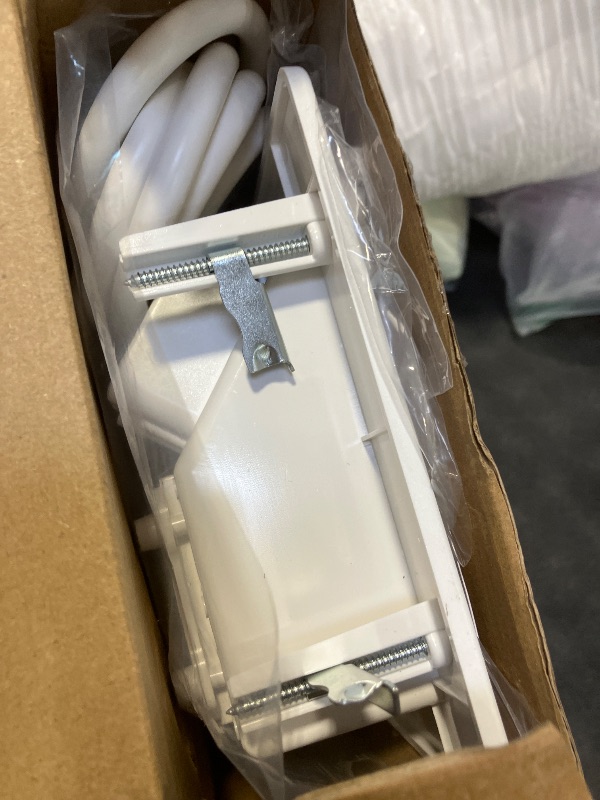 View 3 of Plug'n In Wall Cable Management Kit with Recessed Outlet Box, 4 Outlets