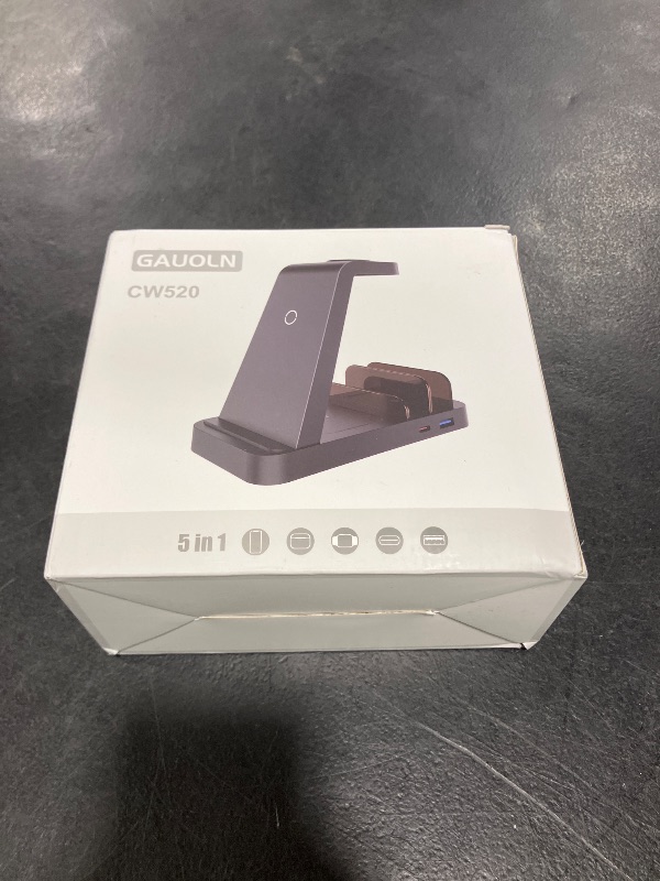 View 2 of GAUOLN 5-in-1 Wireless Charging Station for Apple Devices