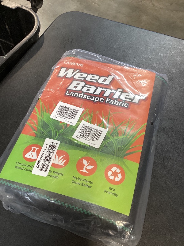View 2 of LAVEVE Heavy Duty Weed Barrier Fabric 4FT x 100FT