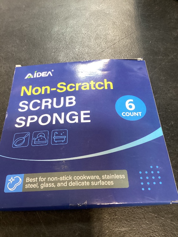 View 2 of AIDEA Sponges Kitchen, 6 Count, Non-Scratch