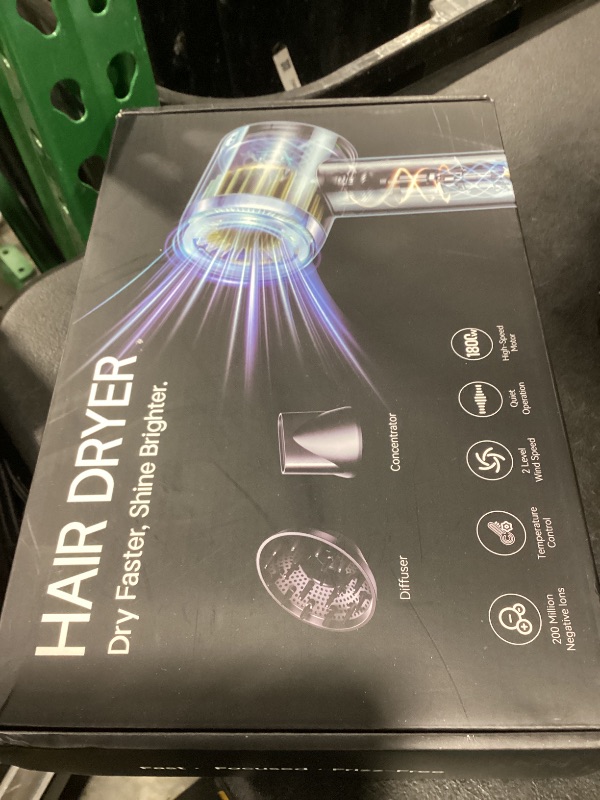 View 2 of SMADYYY High-Speed Hair Dryer with 160,000 RPM Brushless Motor
