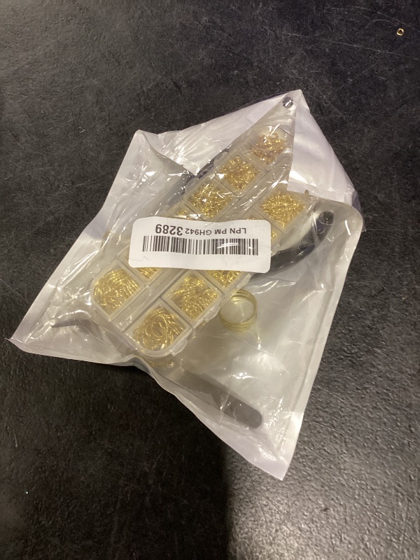 View 2 of Anezus Jump Rings Jewelry Making Kit, Gold