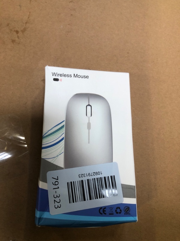 View 2 of WREANU Wireless Rechargeable Bluetooth Mouse - Black