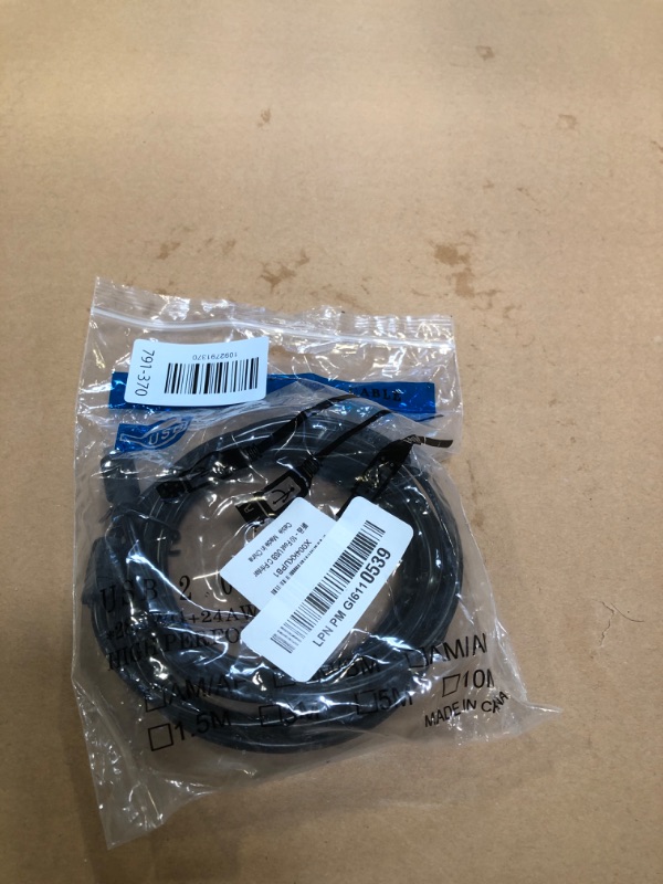 View 2 of NSGWKZD USB C to Type B Printer Cable, 10ft, Black